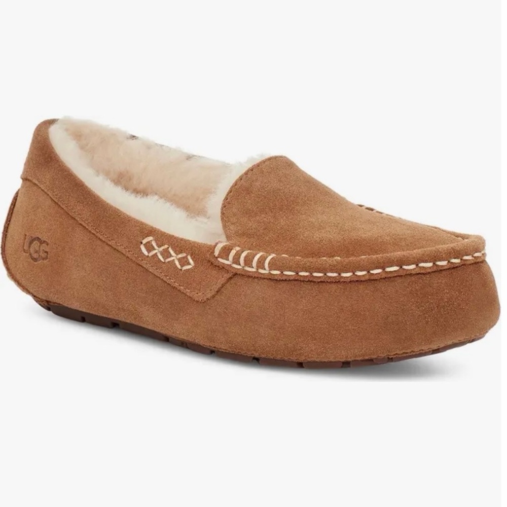 UGG Women Brown Suede Loafers